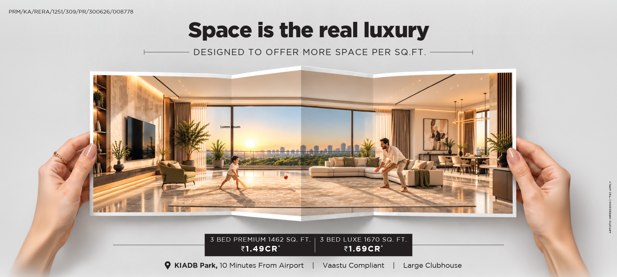 Dhruvija Gopura — new launch. Limited pre-launch offer on studio, 1, 2 and 3 BHK residences from ₹45 lakhs at KIADB Aerospace Park, North Bangalore